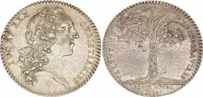 Frankreich Louis XV -  Tresor Royal - 1744  - Silver