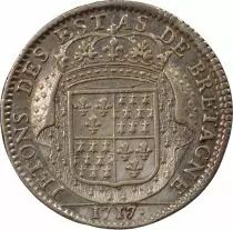 Frankreich Louis XV - Jeton Argent, Etats de Bretagne - 1717 Dinan