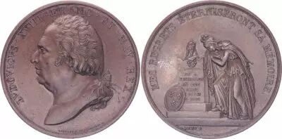 Frankreich Louis XVIII - A sa M�moire - 1824