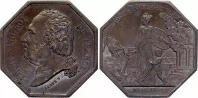 Frankreich Louis XVIII, Assurance G�n�rale Paris - 1818 - XF