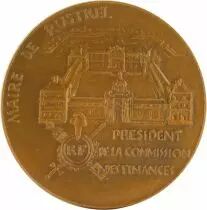 Frankreich Marcel Pellenc 1897-1972 - S&eacute;nateur du Vaucluse - Maire de Rustrel - par R. Corbin - Bronze