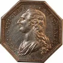 Frankreich Mines and Foundries of Burgundy, Louis XVI - Silver Token - Rare