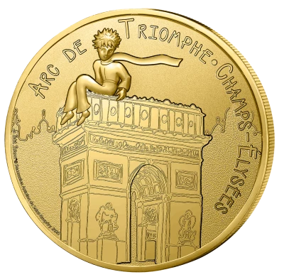 Frankreich Mini medal - Arc de Triomphe - Little Prince 2026