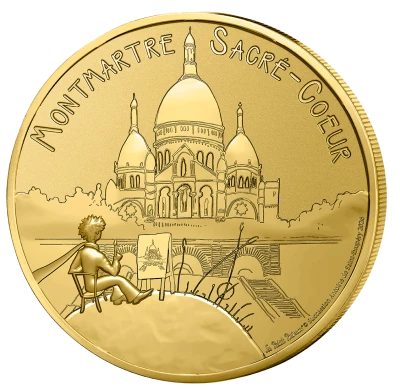 Frankreich Mini medal - Montmartre - Little Prince 2026