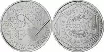 Frankreich Mint  10 Euros Silver - Euros from the Regions 2010 - Limousin - Monnaie de Paris 2010