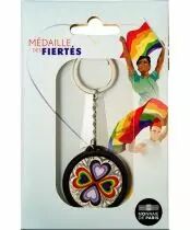 Frankreich Mint  10 YEARS OF MARRIAGE FOR ALL - COLOUR MEDAL AND KEY RING - 2023 (MDP)