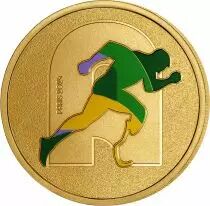 Frankreich Mint  Medallion A - Alphabet Sports - Paris 2024