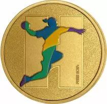 Frankreich Mint  Medallion H - Alphabet Sports - Paris 2024