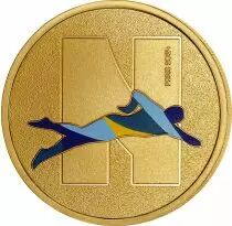 Frankreich Mint  Medallion N - Alphabet Sports - Paris 2024