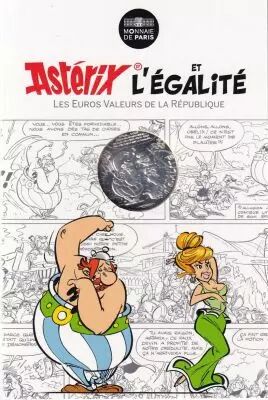 Frankreich Mint 10 Euros Silver - Asterix and Obelix - Equality - Mrs. Agecanonix and Obelix - 2015