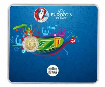 Frankreich Mint 2 Euro UEFA - Euro - 2016 coincard
