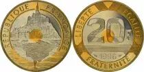 Frankreich Mint 20 Francs Mont Saint Michel - 1996 Proof