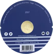 Frankreich Mint 200 Euros Gold France 2017 - France by J.P Gaultier - Wave 1