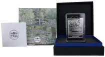 Frankreich Mint 50 Euros Silver 100 g. BE 2022 - Bassin aux Nymph&eacute;as - Harmonie verte by Monet - Masterpieces from museums (MDP)