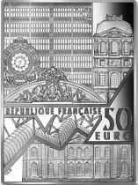 Frankreich Mint 50 Euros Silver 100 g. BE 2022 - Bassin aux Nymph&eacute;as - Harmonie verte by Monet - Masterpieces from museums (MDP)