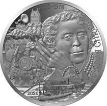 Frankreich Mint Agatha Christie  - The Art of the Pen - 20 Euros Silver High Relief Proof 2026