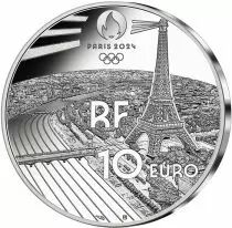 Frankreich Mint Arc de Triomphe - Heritage - Paris 2024 - 10 Euros Silver BE 2024