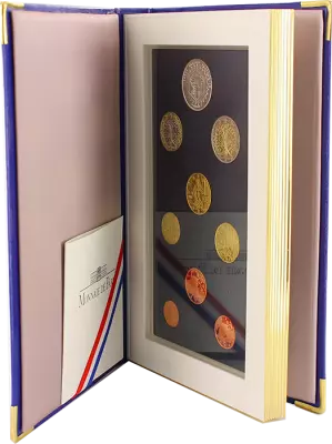 Frankreich Mint BE Euro 2005 boxed set with ?5 Tree of Life - Pantheon