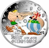 Frankreich Mint Boxing - Asterix at the Olympic Games - 10 Euros Silver Colour BE 2024