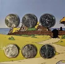 Frankreich Mint Coffret Asterix 2015 - 24 X 10 Euros et 2 x 50 Euros -  Argent