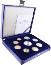 Frankreich Mint Coffret BE Euro 2009 - 9 monnaies - sans &eacute;tui coffret abim&eacute;