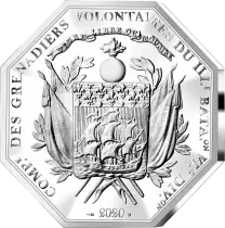 Frankreich Mint La Fayette - 25 Euros Silver Proof Octogonal 2020