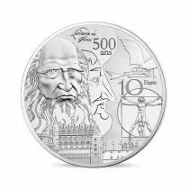 Frankreich Mint Leonardo da Vinci & the Renaissance - Europa Star 10 Euros Silver BE FRANCE 2019 (MDP)