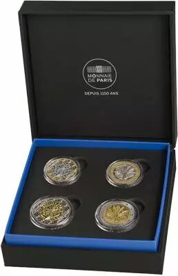 Frankreich Mint Nouvelle Face Nationale - Quadriptych box set version BE 2021-2022 (MDP)