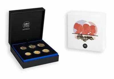 Frankreich Mint Nouvelles Faces Nationales - Boxed set Sextuple version Proof 2023-2024 (MDP)