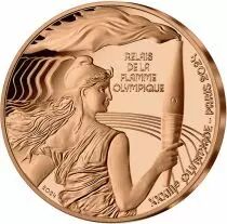 Frankreich Mint Olympic Torch Relay - Paris 2024 - 1/4 Euros Silver Proof 2024