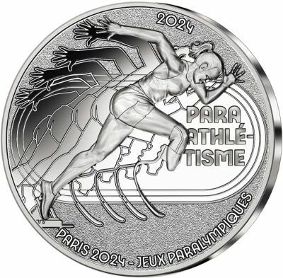 Frankreich Mint Para Athletics - PARIS 2024 - 10 ? Silver BE 2024 - SPORT COLLECTION (15/15)