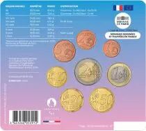 Frankreich Mint Paralympic mascot  - Paris 2024 - Miniset BU 2024 (MDP) with Nouvelles Faces