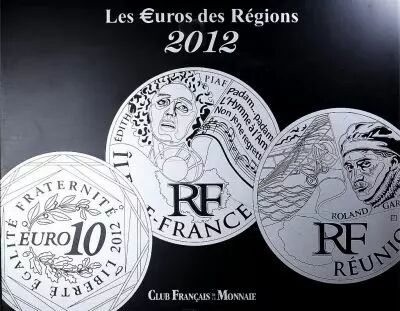 Frankreich Mint Regional Euro Set 2012 - 27 x 10 Euros - Silver