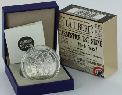 Frankreich Mint The Peace - Armistice Great War - 10 Euros Silver BE 2018 (MDP)