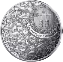 Frankreich Mint Year of the Dragon - 10 Euros BE 2024 Silver