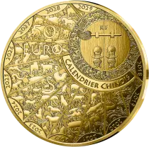 Frankreich Mint Year of the Dragon - 50 Euros 1/4 Oz Gold BE 2024