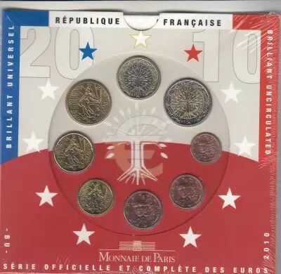 Frankreich Monnaie de Paris BU Set 2010 -  8 coins
