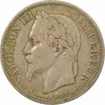 Frankreich Napoleon III - 2 Silver Franc, Laureate Head - 1870 A Paris