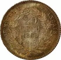 Frankreich Napoleon III - 20 Silver Centimes - 1860 A Paris