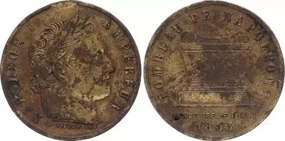Frankreich Napoleon III - Tomb of Napoleon I - 1853 - Brass