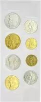 Frankreich PRIVATE EDITION \ Marianne\  - including 8 French Franc coins