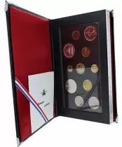 Frankreich Proof Set France 1990 - 11 coins - UNC