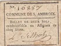 Frankreich Saint-Ambroix City of Saint-Ambroix - 1791 - VF - 16887