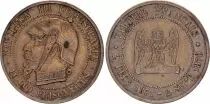 Frankreich Satirical coin Napol�on III - 5 cts size - Sedan 1870