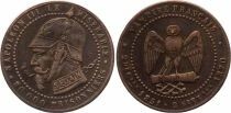Frankreich Satirical medal - Napoleon III - Defeat at Sedan - 1870