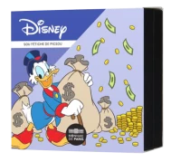 Frankreich Scrooge McDuck\'s Lucky Penny - Mini gold medal in a gift box
