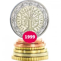 Frankreich S&eacute;rie Euros FRANCE - 1 centime &agrave; 2 euros - 1999