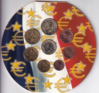 Frankreich S�rie Euros FRANCE - 1 centime � 2 euros - 2004