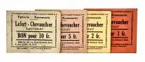Frankreich Set 4Notes - Lefert - Chevaucher - 1914-1918 - Santenay
