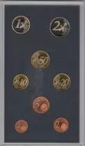 Frankreich Set 8 coins - 1999 in Euros 1 c to 2 euros in proof quality